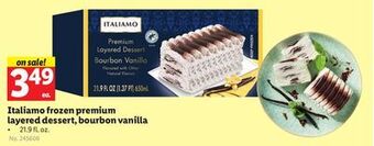 Lidl Italiamo frozen premium layered dessert, bourbon vanilla offer
