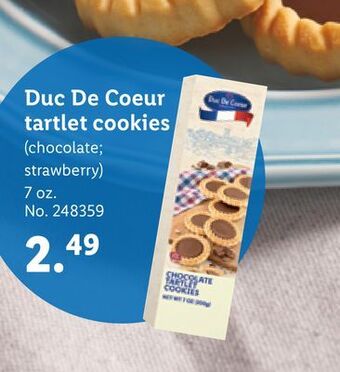 Lidl Duc de coeur tartlet cookies offer
