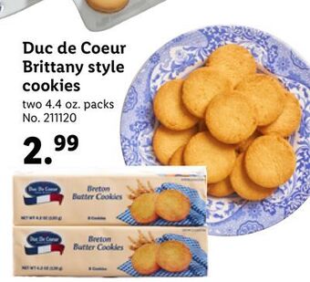 Lidl Duc de coeur brittany style cookies offer
