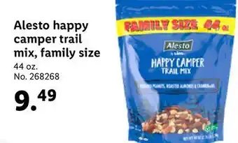 Lidl Alesto happy camper trail mix, family size offer