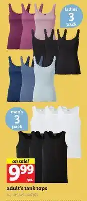 Lidl Adult's tank tops offer