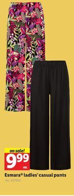 Lidl Esmara® ladies' casual pants offer