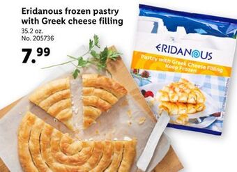 Lidl Eridanous frozen pastry with greek cheese filling offer