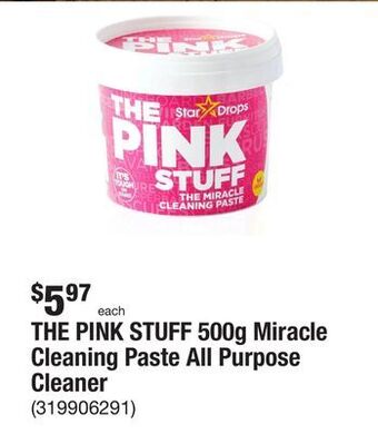 The Home Depot The pink stuff 500g miracle cleaning paste all purpose cleaner offer