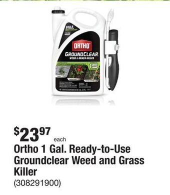 The Home Depot Ortho 1 gal. ready-to-use groundclear weed and grass killer offer