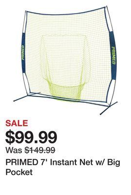 Dick's Sporting Goods Primed 7' instant net w/ big pocket offer