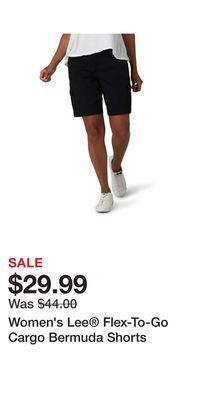 Kohl's Women's lee® flex-to-go cargo bermuda shorts offer