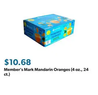 Sam's Club Member's mark mandarin oranges (4 oz., 24 ct.) offer