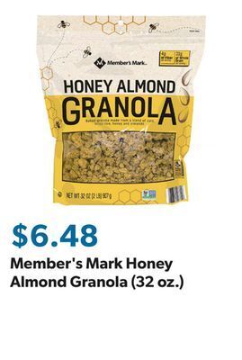 Sam's Club Member's mark honey almond granola (32 oz.) offer