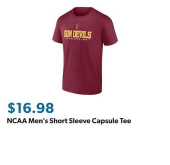 Sam's Club Ncaa men's short sleeve capsule tee offer