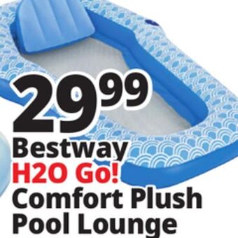 Ocean State Job Lot Bestway h2o go! comfort plush pool lounge offer
