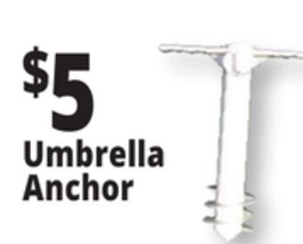 Ocean State Job Lot Beach umbrella anchor offer