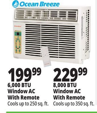 Ocean State Job Lot 6,000 btu window ac with remote offer