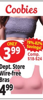 Ocean State Job Lot Dept. store wire-free bras offer