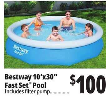 Ocean State Job Lot Bestway 10' x 30 fast set above ground pool offer