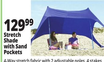Ocean State Job Lot Crown shades stretch shade beach canopy, 9' x 9' offer