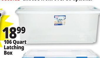 Ocean State Job Lot 106 quart latching box offer
