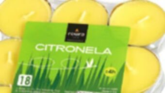 Ocean State Job Lot Citronella tea light candles offer