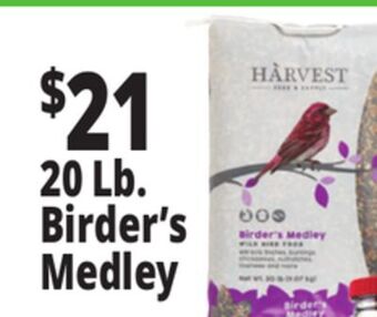 Ocean State Job Lot Harvest birder's medley wild bird food, 20 lbs offer