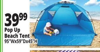 Ocean State Job Lot Pop up beach tent offer