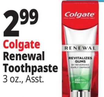 Ocean State Job Lot Colgate renewal toothpaste offer
