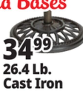 Ocean State Job Lot Cast iron patio umbrella base, 26 lbs offer