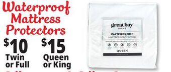 Ocean State Job Lot Waterproof mattress protectors offer