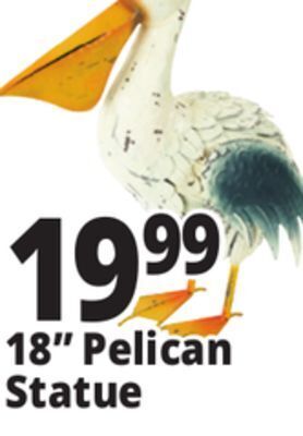 Ocean State Job Lot 18 pelican statue offer