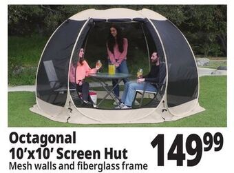 Ocean State Job Lot Octagonal 10'x10' screen hut offer