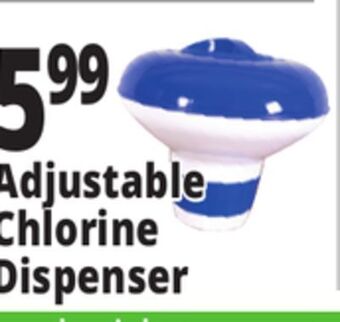 Ocean State Job Lot Adjustable chlorine dispenser offer
