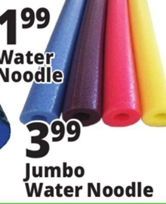 Ocean State Job Lot Assorted pool noodles offer