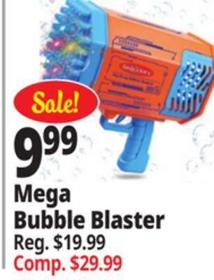 Ocean State Job Lot Mega bubble blaster offer