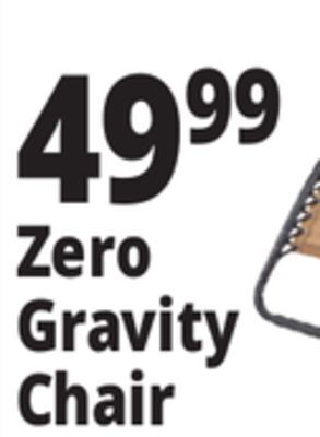 Ocean State Job Lot Reclining zero gravity chair offer