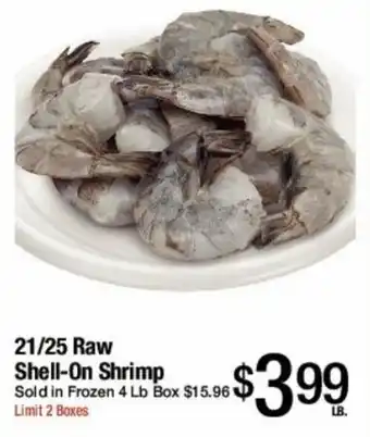 Jons International 21/25 Raw Shell-On Shrimp offer