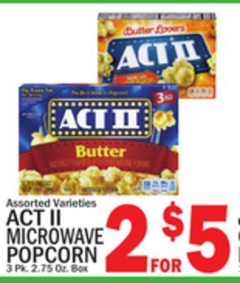 C Town Act ii microwave popcorn offer