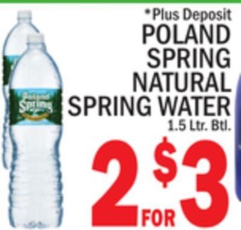 C Town Poland spring natural spring water offer