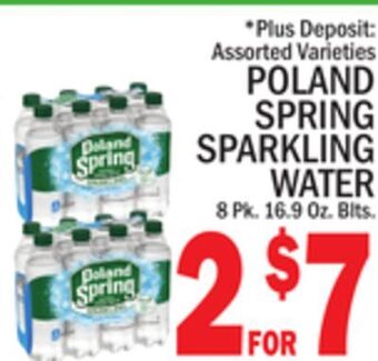 C Town Poland spring sparkling water offer