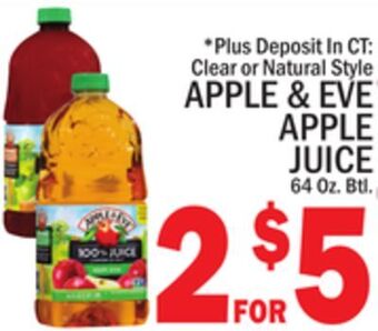 C Town Apple & eve apple juice offer