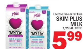 C Town Skim plus milk offer
