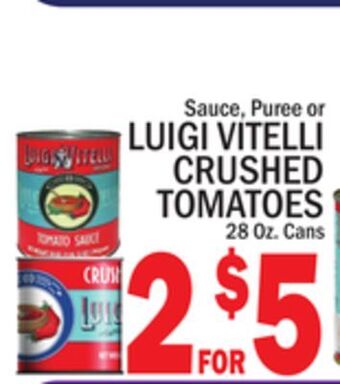 C Town Luigi vitelli crushed tomatoes offer