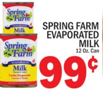 C Town Spring farm evaporated milk offer