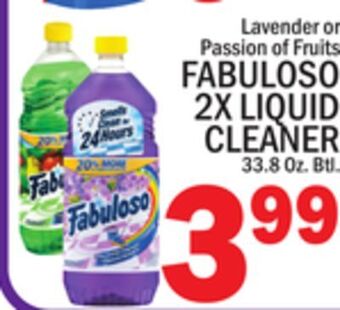 C Town Fabuloso 2x liquid cleaner offer