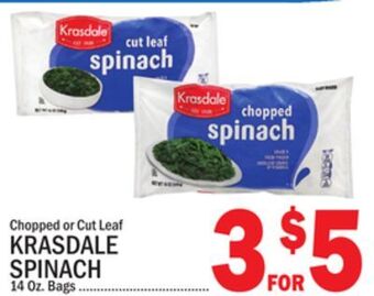 C Town Krasdale spinach offer