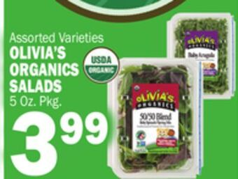 C Town Olivia's organics salads offer
