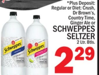 C Town Schweppes seltzer offer