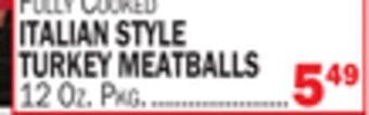 C Town Italian style turkey meatballs offer