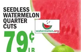 C Town Seedless watermelon watermelon quarter cuts offer