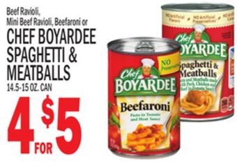 C Town Chef boyardee spaghetti & meatballs offer