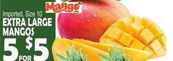 Bravo Supermarkets Extra large mangos offer