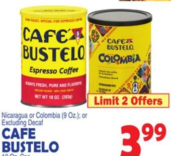 Bravo Supermarkets Cafe bustelo offer